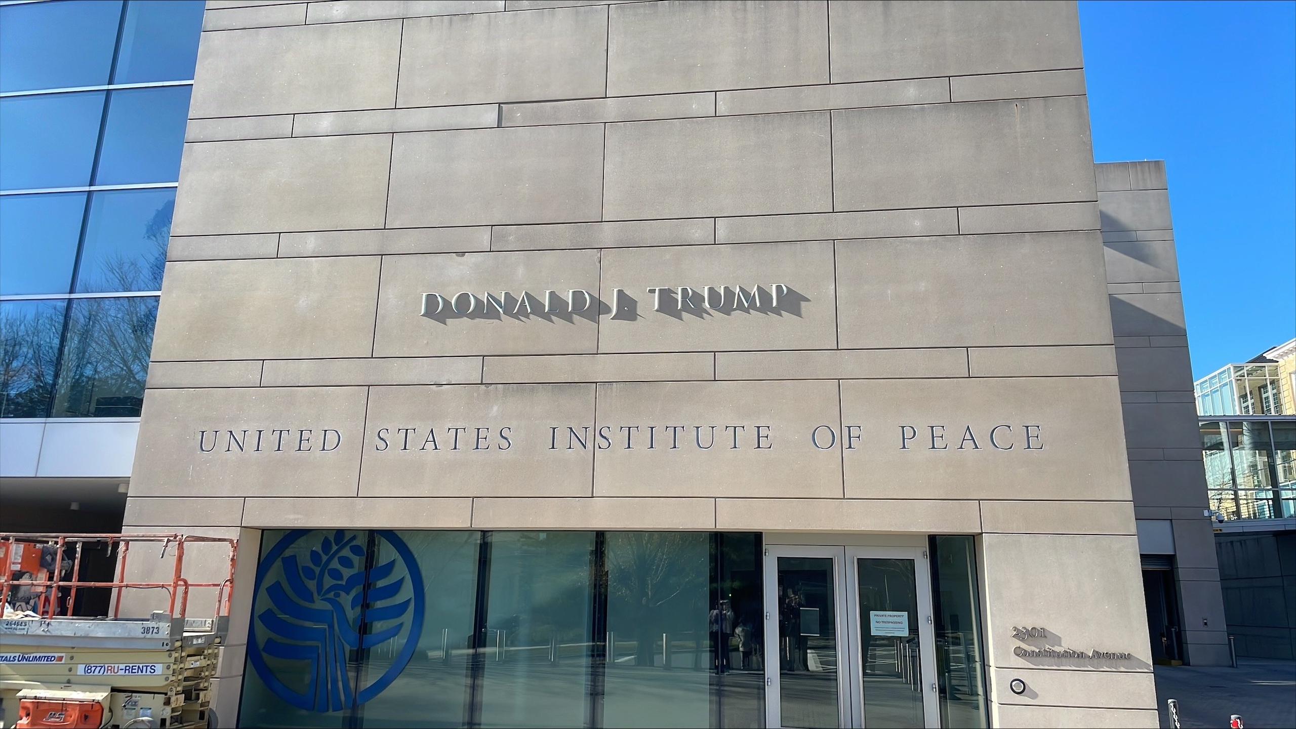 State Department Renames Institute of Peace in Honor of President Donald J. Trump